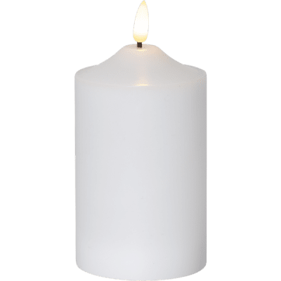 Blockljus LED Inne Flamme 7,5x15cm