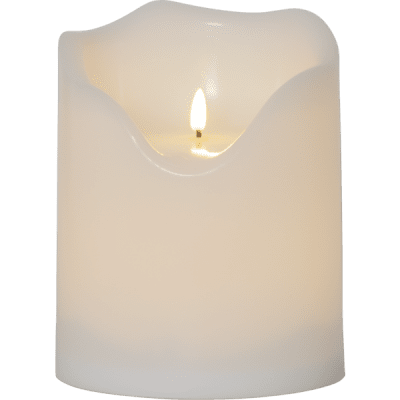 Blockljus LED Ute Flamme 16x20cm