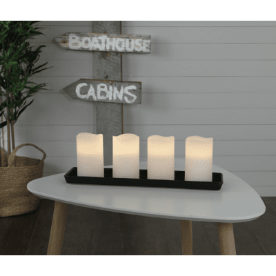 Blockljus LED 4-pack Inne May 7,5x12,5cm