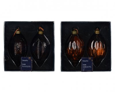 Julgransprydnad 6,5x13,5cm 2-pack