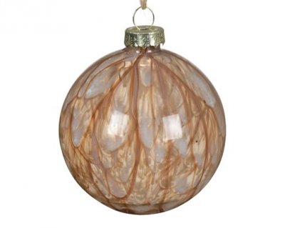 Glaskula 10cm Brun
