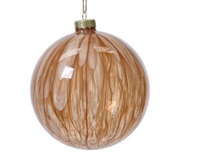 Glaskula 15cm Brun