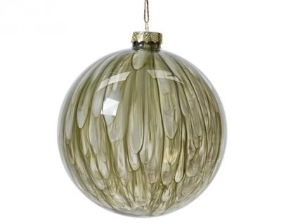 Glaskula 15cm Grön