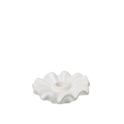 Ljusstake Evelina Vit 12x3cm