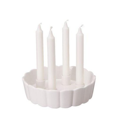 Ljusstake Edna vit