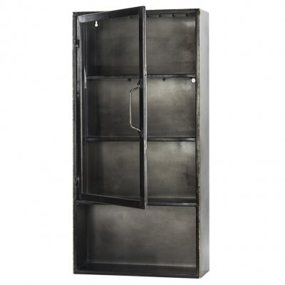 Metallskåp Vägg Svart 35x14x71cm