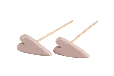 Hjärta Stick Rosa 5cm 1-pack