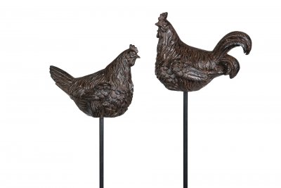Tupp/höna Brun 13cm