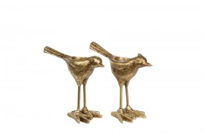 Ljushållare Fågel Guld 16x16