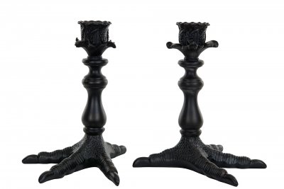 Ljusstake Fågelben Mörkbrun 18x17x20cm