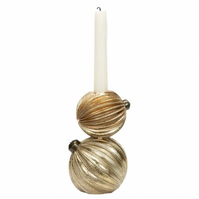 Ljusstake Julkulor 10x16cm