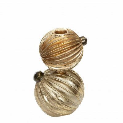 Ljusstake Julkulor 10x16cm