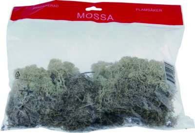 Vitmossa Natur Flamsäker 100g