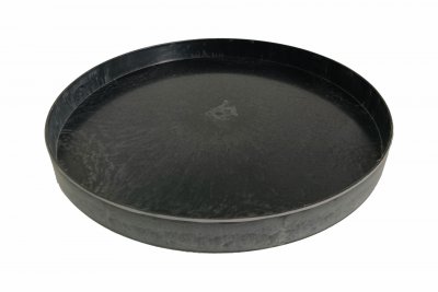 Bricka Rund Grå 27x3cm