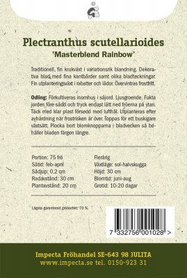 Palettblad, 'Masterblend Rainbow'