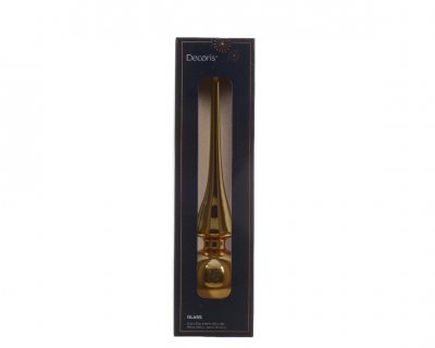 Julgranstopp 6x26cm Guld