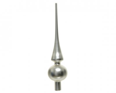 Julgranstopp 6x26cm Silver