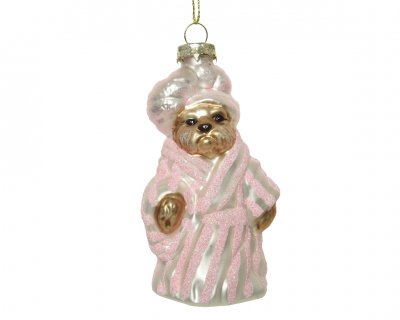 Hund Rosa 8,5x4,5x11cm