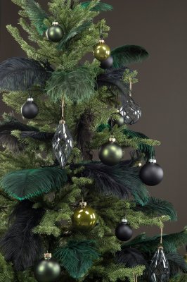 Strutsfjäder Svart 45cm