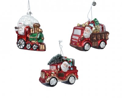 Bil med tomte 5,7x10,5x8,2cm