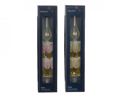 Julgranstopp Champagne 5,8x5,8x31cm