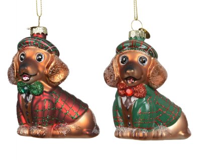 Julkula Hund Mix 8x4,5xH8cm