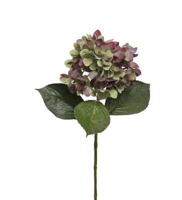 Hortensia 65cm Cerise/grön, Konstgjord