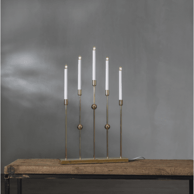 Ljusstake Gustavo Mässing 37x64x6cm