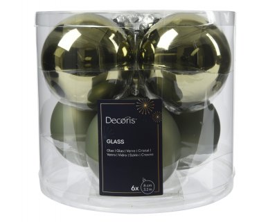Julkula 8cm Ljusgrön 6-pack Rosemary Green