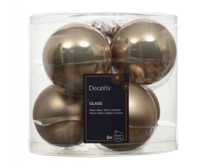 Julkula 8cm Beige 6-pack Smokey Pearl