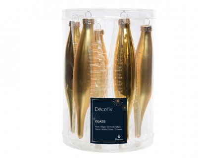 Istapp 15x3cm Guld 6-pack