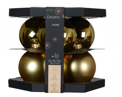 Julkula 10cm Guld 6-pack