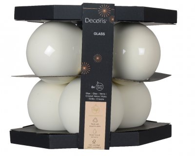 Julkula 10cm Vit 6-pack