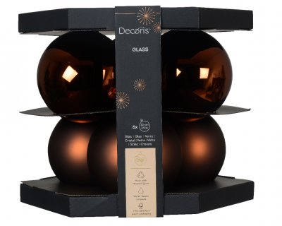 Julkula 10cm Mörkbrun 6-pack