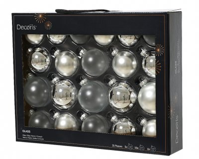 Julkula Mix Silver 7cm 21-pack