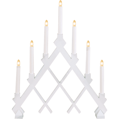 Ljusstake Rut Vit 43x53x7cm
