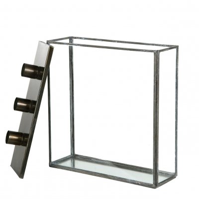 Ljushållare Glasbox 22x7x25cm