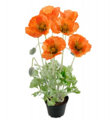 Vallmo Orange 40cm, Konstgjord