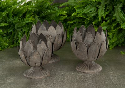 Lykta Blom Metall 12x12cm