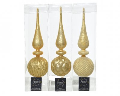 Julgranstopp 8x31cm Guld Mix