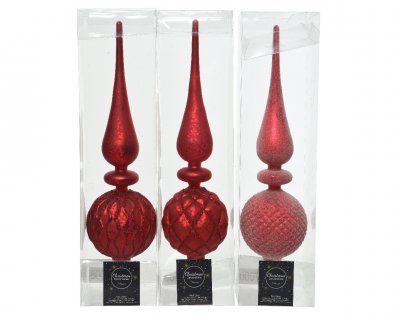 Julgranstopp 8x31cm Röd Mix
