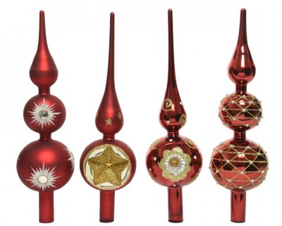 Julgranstopp 8x31cm Mörkröd Mix