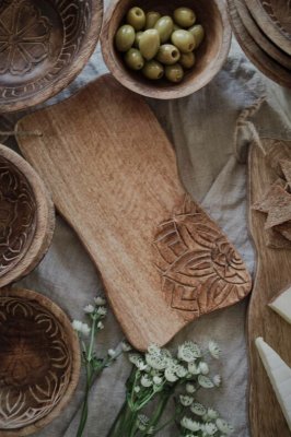 Skärbräda Fleur 31x16x2cm