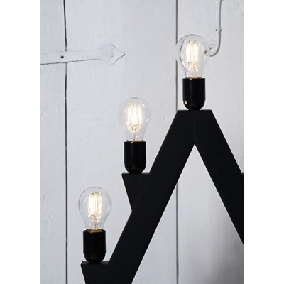 Ljusstake Max Svart 77x77x15cm