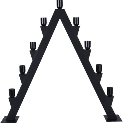 Ljusstake Max Svart 77x77x15cm