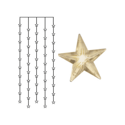 Ljusgardin Star 90x200cm