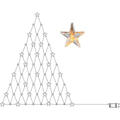 Ljusnät Star 90x120cm
