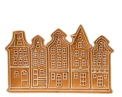 Fat Pepparkakshus Brun 28x18xH2cm