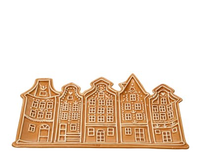 Fat Pepparkakshus Brun 28x18xH2cm