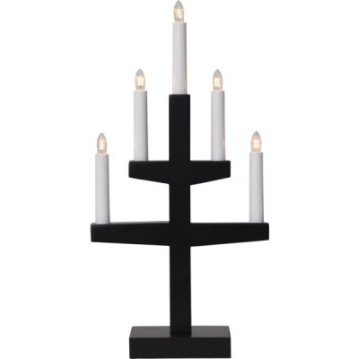 Ljusstake Trapp Svart 24x46x9cm